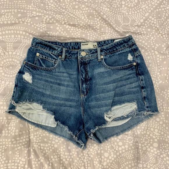 GARAGE blue denim jean shorts💙 - Picture 3 of 5